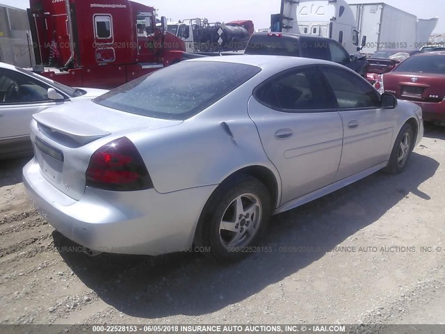 2G2WP522141336417 - 2004 PONTIAC GRAND PRIX GT SILVER photo 4