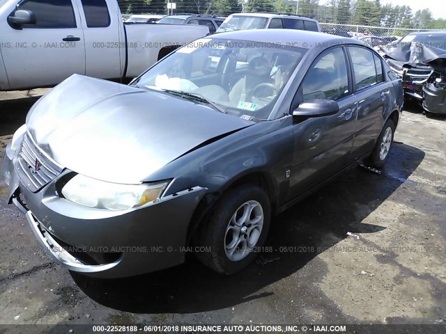 1G8AJ52F95Z103866 - 2005 SATURN ION LEVEL 2 GRAY photo 2