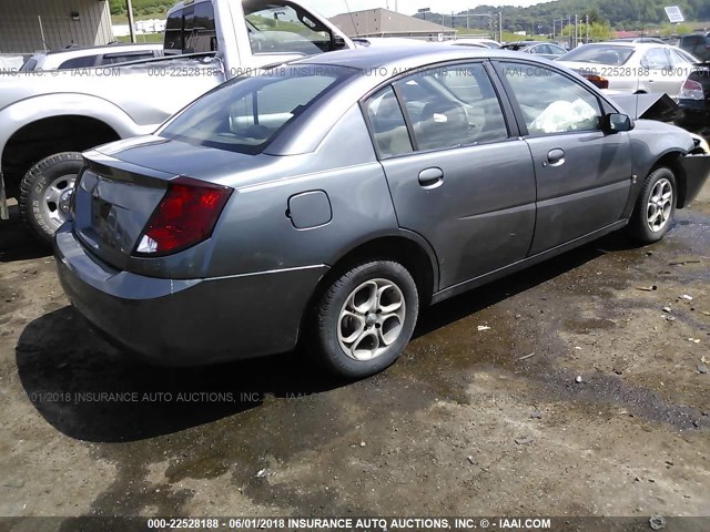 1G8AJ52F95Z103866 - 2005 SATURN ION LEVEL 2 GRAY photo 4