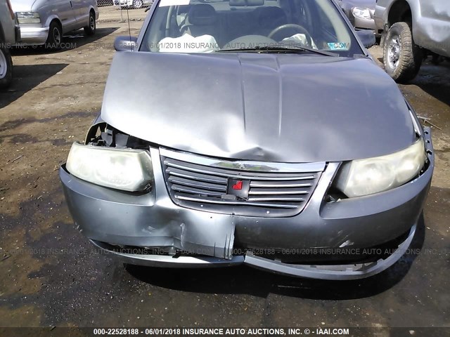 1G8AJ52F95Z103866 - 2005 SATURN ION LEVEL 2 GRAY photo 6