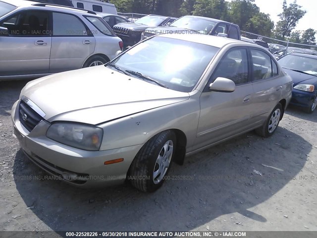 KMHDN46D06U246466 - 2006 HYUNDAI ELANTRA GLS/GT/LIMITED TAN photo 2