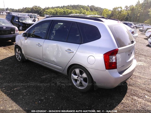 KNAFG525087171245 - 2008 KIA RONDO LX/EX SILVER photo 3