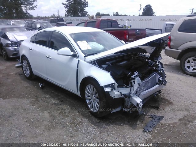 2G4GS5EK3C9148228 - 2012 BUICK REGAL PREMIUM WHITE photo 1