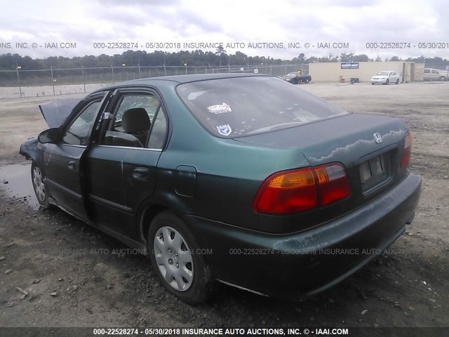 2HGEJ6617YH903602 - 2000 HONDA CIVIC SE GREEN photo 3