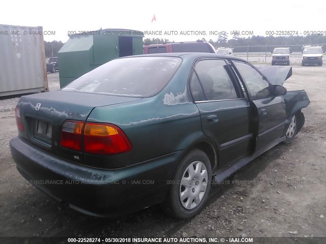 2HGEJ6617YH903602 - 2000 HONDA CIVIC SE GREEN photo 4