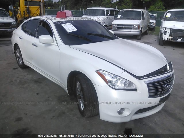 JN1BY1AR7BM371224 - 2011 INFINITI M37 X WHITE photo 1