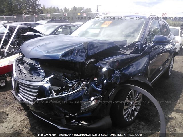 5LMTJ3DH6HUL71043 - 2017 LINCOLN MKC RESERVE Mavi foto 2