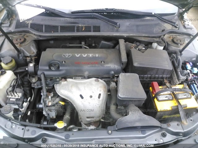 4T1BE46K08U790460 - 2008 TOYOTA CAMRY CE/LE/XLE/SE GRAY photo 10