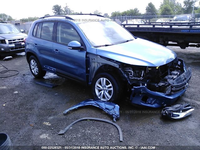 WVGBV7AX6HK023048 - 2017 VOLKSWAGEN TIGUAN S/LIMITED BLUE photo 1