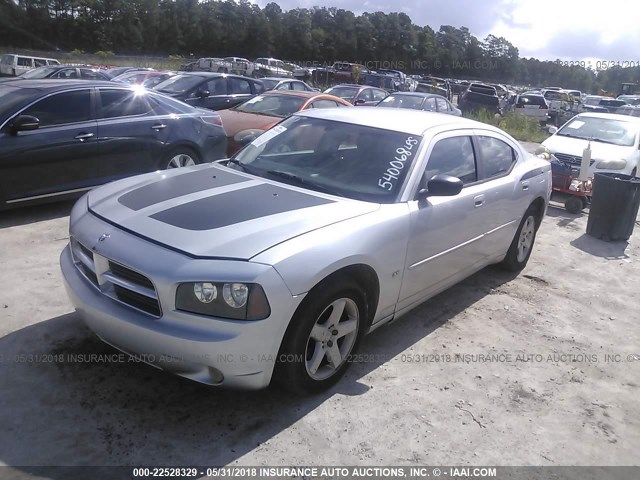 2B3KA33V29H540068 - 2009 DODGE CHARGER SXT SILVER photo 2