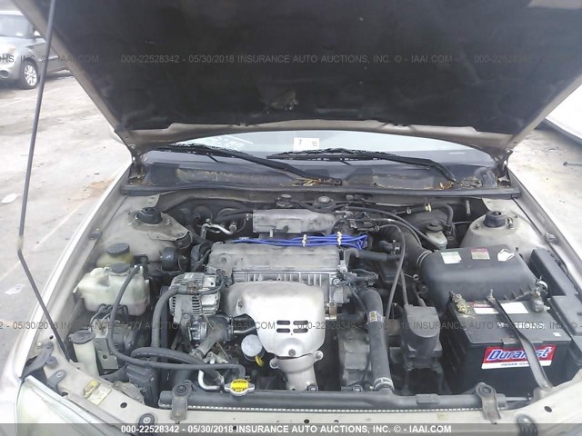 4T1BG22K4WU338321 - 1998 TOYOTA CAMRY CE/LE/XLE ოქროსფერი ფოტო 10