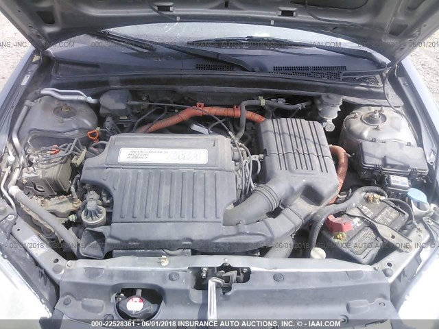 JHMES966X4S004761 - 2004 HONDA CIVIC HYBRID SILVER photo 10