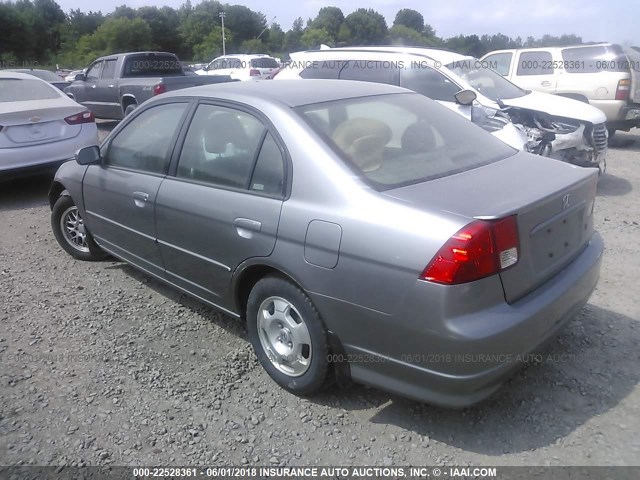 JHMES966X4S004761 - 2004 HONDA CIVIC HYBRID SILVER photo 3