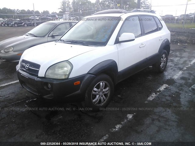 KM8JN12D77U478376 - 2007 HYUNDAI TUCSON SE/LIMITED WHITE photo 2