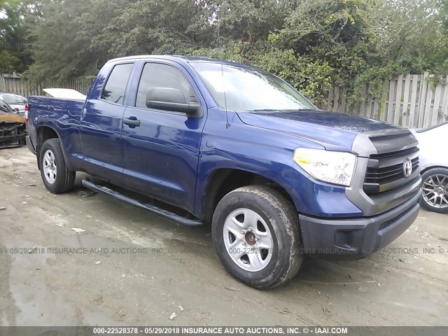 5TFRM5F17FX088781 - 2015 TOYOTA TUNDRA DOUBLE CAB SR/SR5 BLUE photo 1