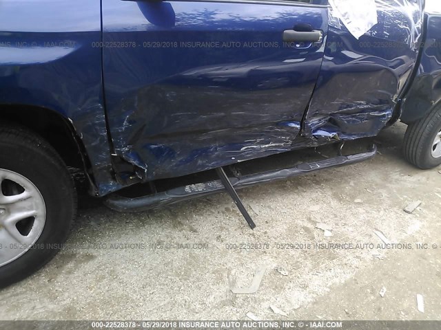 5TFRM5F17FX088781 - 2015 TOYOTA TUNDRA DOUBLE CAB SR/SR5 BLUE photo 6