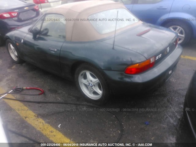 4USCH7329WLD15122 - 1998 BMW Z3 1.9 GREEN photo 3