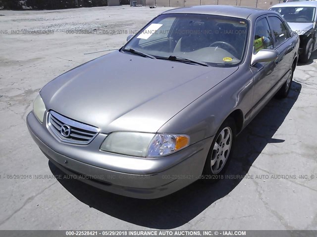 1YVGF22C925274071 - 2002 MAZDA 626 LX GOLD photo 2