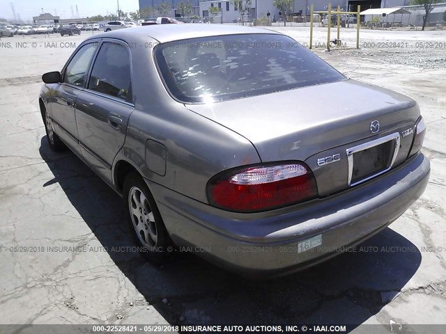 1YVGF22C925274071 - 2002 MAZDA 626 LX GOLD photo 3