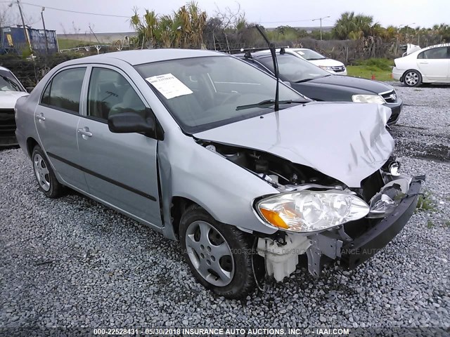 JTDBR32E860084344 - 2006 TOYOTA COROLLA CE/LE SILVER photo 1