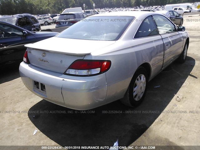 2T1CG22P1YC335980 - 2000 TOYOTA CAMRY SOLARA SE SILVER photo 4