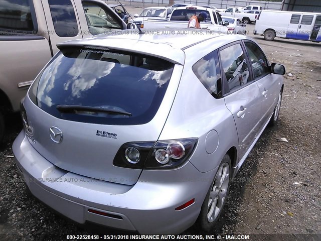 JM1BK343071689759 - 2007 MAZDA 3 HATCHBACK SILVER photo 4