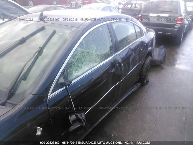 1G8ZS57B08F254249 - 2008 SATURN AURA XE BLUE photo 6