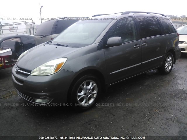 5TDBA22C55S038210 - 2005 TOYOTA SIENNA XLE/XLE LIMITED GRAY photo 2