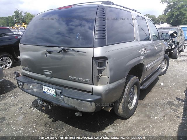 1GNEC13T41R205107 - 2001 CHEVROLET TAHOE C1500 BROWN photo 4