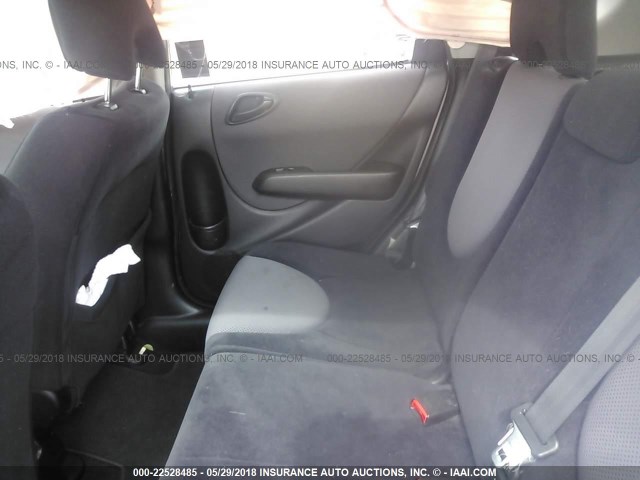 JHMGD38647S003834 - 2007 HONDA FIT S GRAY photo 8