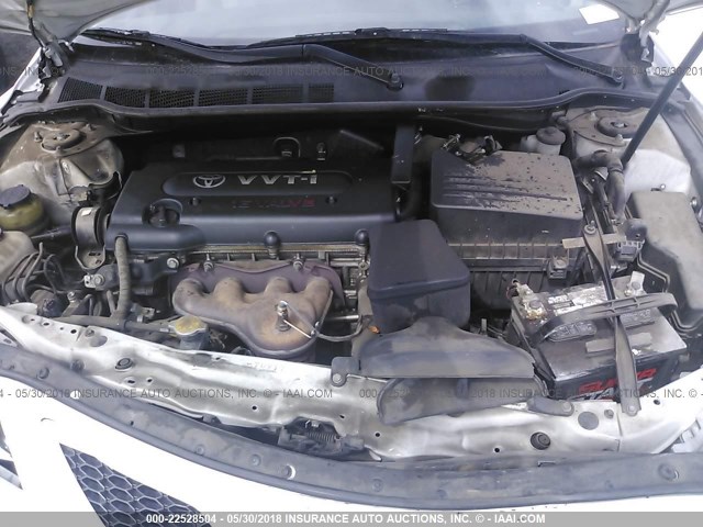 4T1BE46K48U771166 - 2008 TOYOTA CAMRY CE/LE/XLE/SE WHITE photo 10