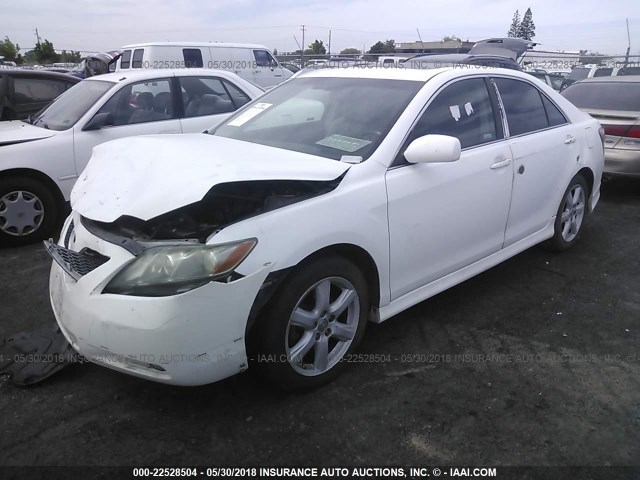 4T1BE46K48U771166 - 2008 TOYOTA CAMRY CE/LE/XLE/SE WHITE photo 2