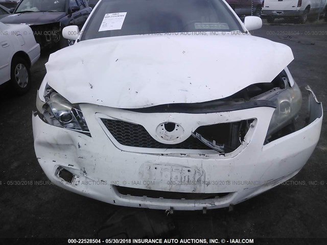 4T1BE46K48U771166 - 2008 TOYOTA CAMRY CE/LE/XLE/SE WHITE photo 6
