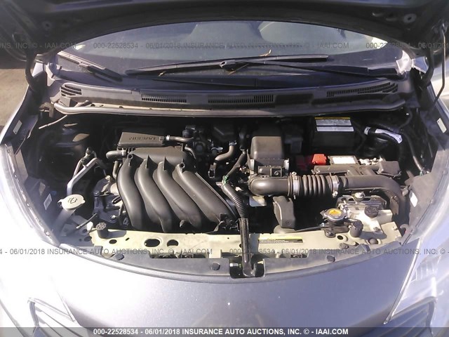 3N1CE2CP0GL357343 - 2016 NISSAN VERSA NOTE S/S PLUS/SV/SL/SR GRAY photo 10