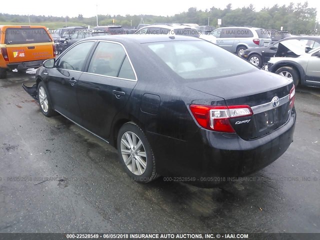 4T1BD1FKXCU039604 - 2012 TOYOTA CAMRY HYBRID/LE/XLE 黑色 照片 3
