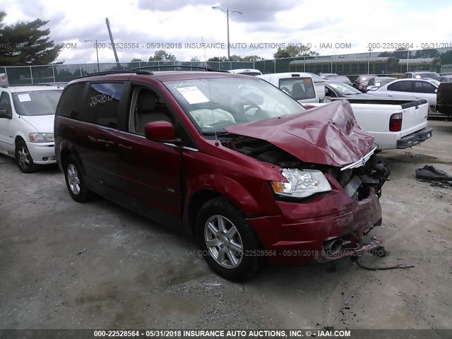 2A8HR54P48R713085 - 2008 CHRYSLER TOWN & COUNTRY TOURING MAROON photo 1