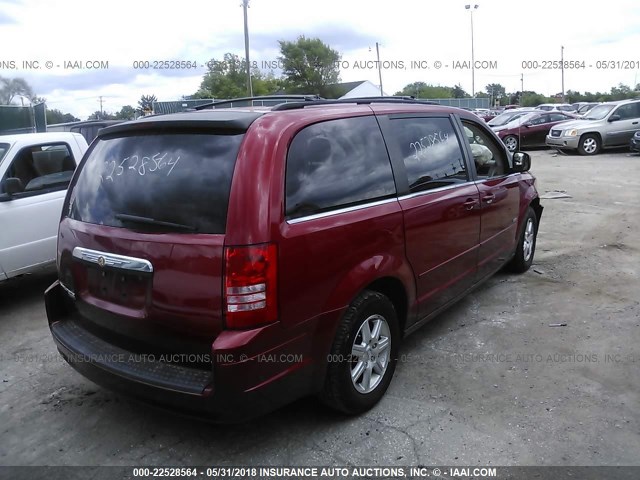 2A8HR54P48R713085 - 2008 CHRYSLER TOWN & COUNTRY TOURING MAROON photo 4