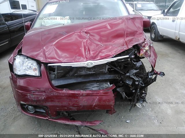 2A8HR54P48R713085 - 2008 CHRYSLER TOWN & COUNTRY TOURING MAROON photo 6