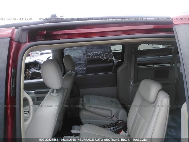 2A8HR54P48R713085 - 2008 CHRYSLER TOWN & COUNTRY TOURING MAROON photo 8