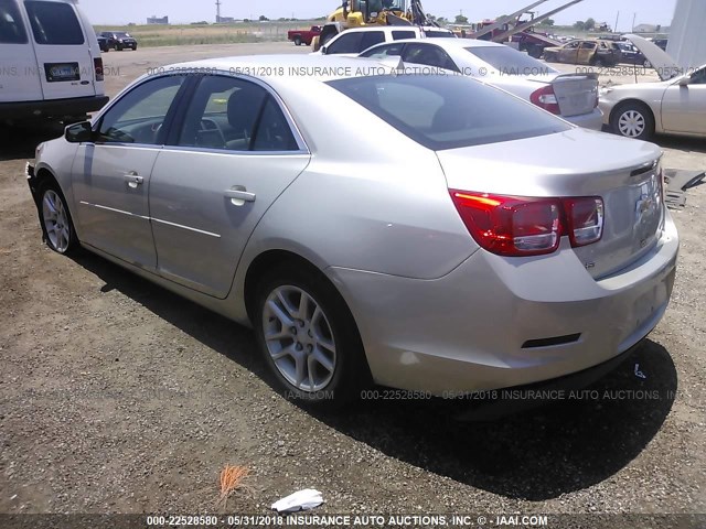 1G11C5SL2EF213271 - 2014 CHEVROLET MALIBU 1LT GOLD photo 3