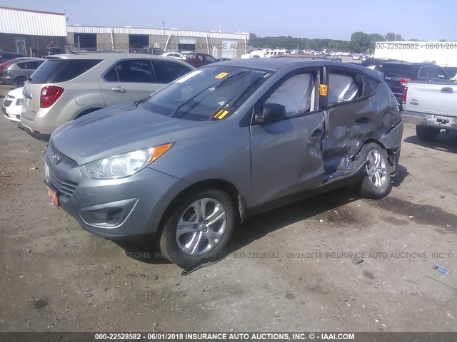 KM8JT3AB6BU160419 - 2011 HYUNDAI TUCSON GL/GLS GRAY photo 2