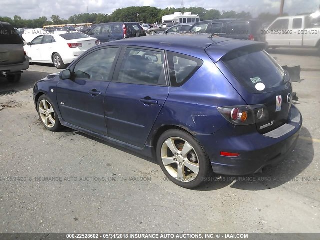 JM1BK343151228647 - 2005 MAZDA 3 HATCHBACK BLUE photo 3