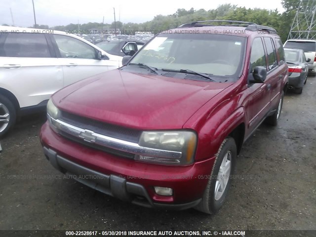 1GNET16S136171182 - 2003 CHEVROLET TRAILBLAZER EXT RED photo 2