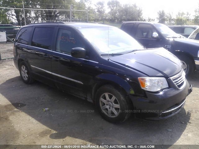2A4RR5DG2BR635841 - 2011 CHRYSLER TOWN & COUNTRY TOURING Dark Blue photo 1