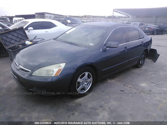 JHMCN36476C001646 - 2006 HONDA ACCORD HYBRID GRAY photo 2