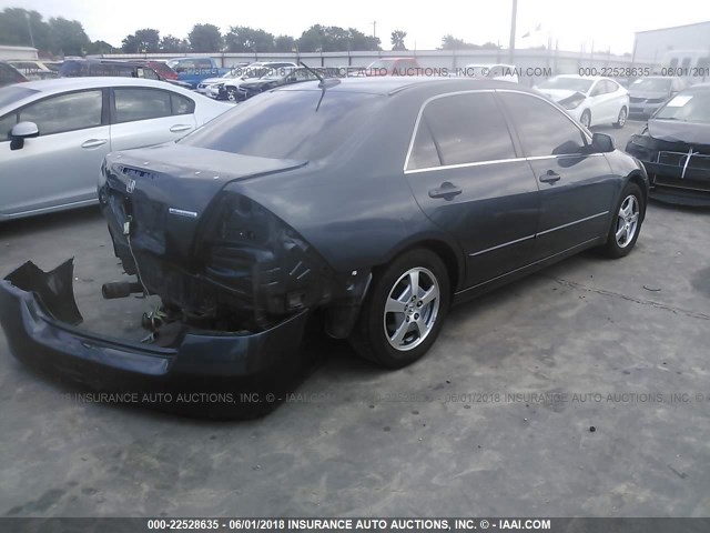 JHMCN36476C001646 - 2006 HONDA ACCORD HYBRID GRAY photo 4