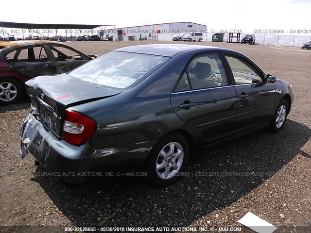 4T1BE32K23U228360 - 2003 TOYOTA CAMRY LE/XLE/SE Yaşıl foto 4