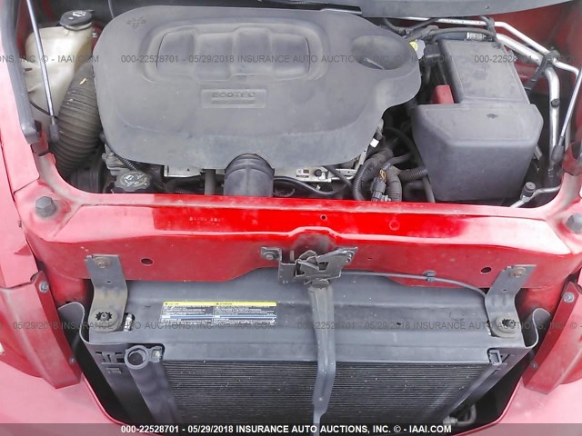3GNCA13B59S619395 - 2009 CHEVROLET HHR LS RED photo 10