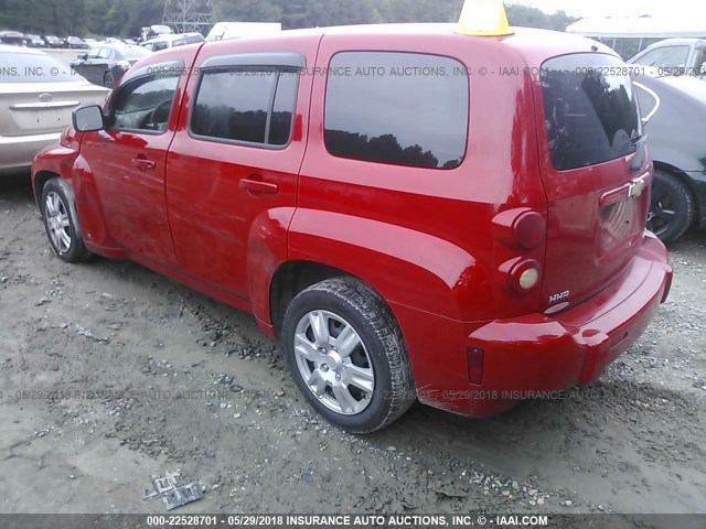 3GNCA13B59S619395 - 2009 CHEVROLET HHR LS RED photo 3