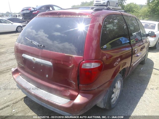 2C4GP54L55R391378 - 2005 CHRYSLER TOWN & COUNTRY TOURING MAROON photo 4